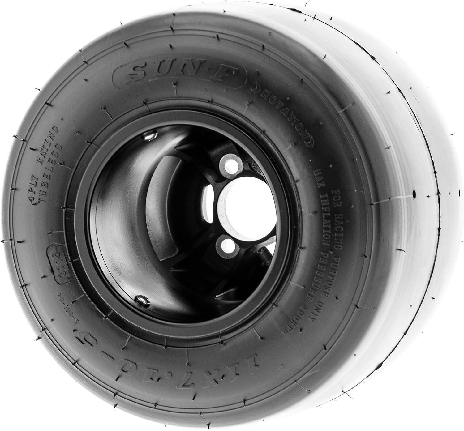 imageSunF 11x7105 Go Kart Tire 11x710x5 Race 4 PR K001  PAIR of 2