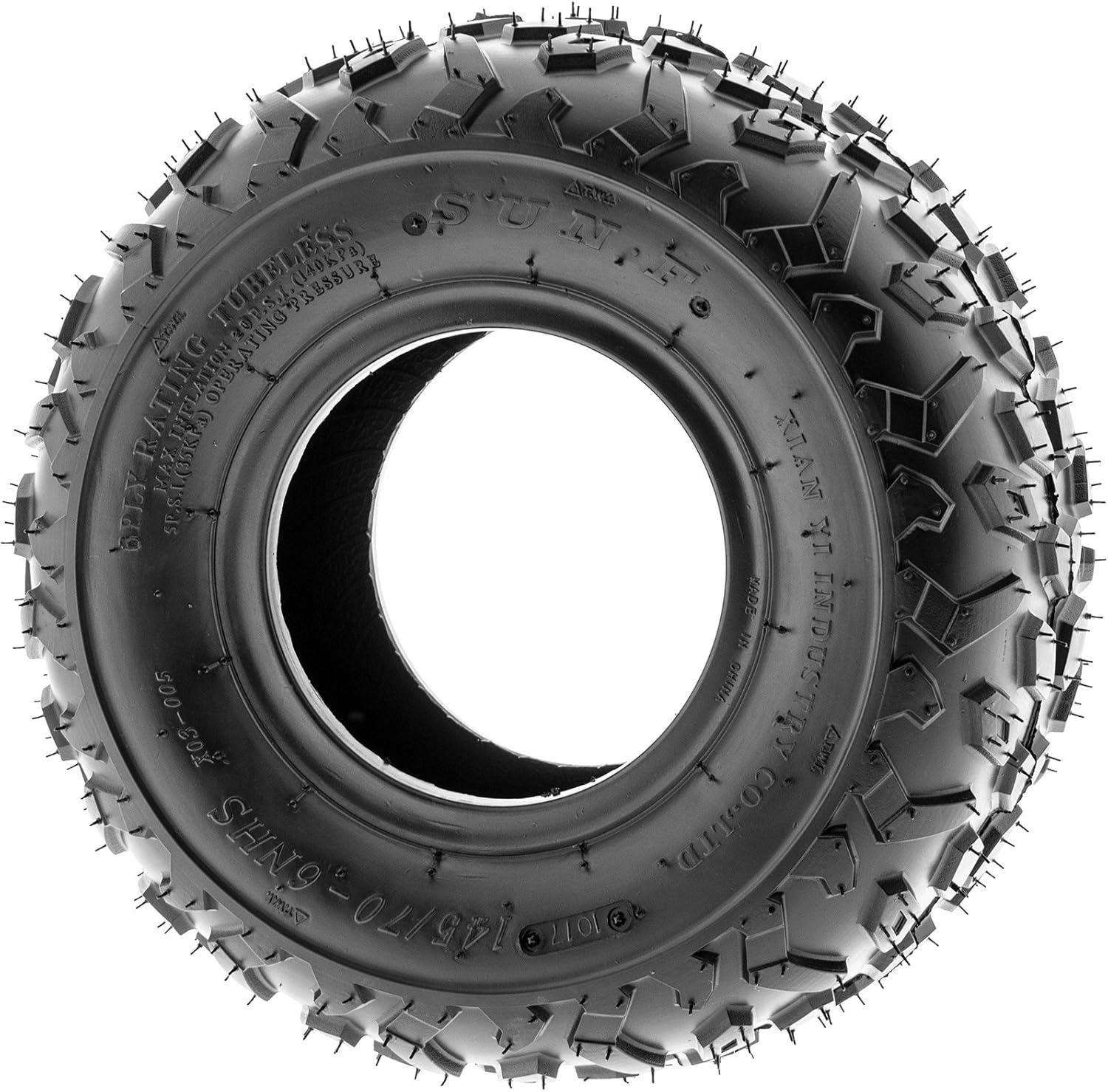 imageSunF 145706 14570x6 ATV UTV Tires 6 PR Tubeless A014 Set of 2