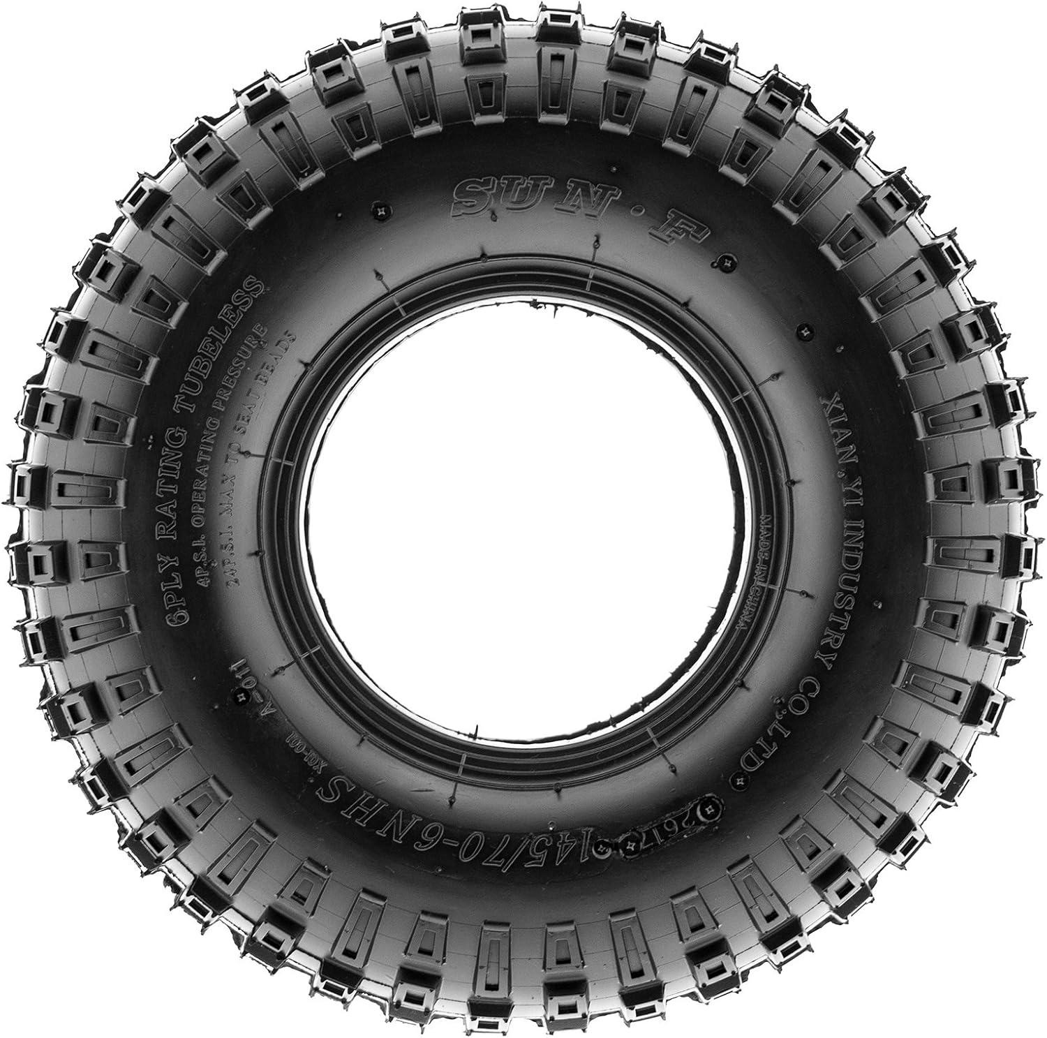 imageSunF 145706UTV Tire 14570x6 Loose Terrain Hardpack 6 PR A011  PAIR of 2