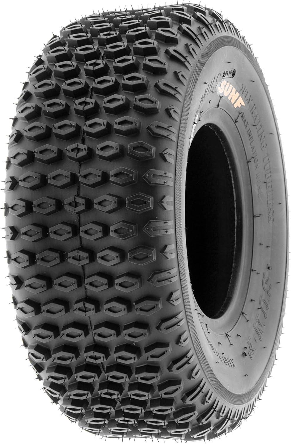 imageSunF 16x87 16x8x7 ATV UTV Tires 6 Ply Light Weight Tubeless A012 Set of 2