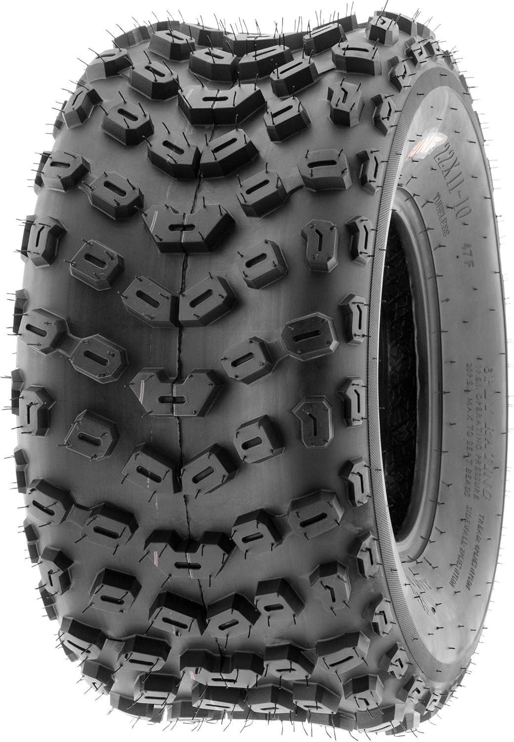 imageSunF 18x1059 ATV UTV Tire 18x105x9 Dimple Knobby 6 PR A005  PAIR of 2