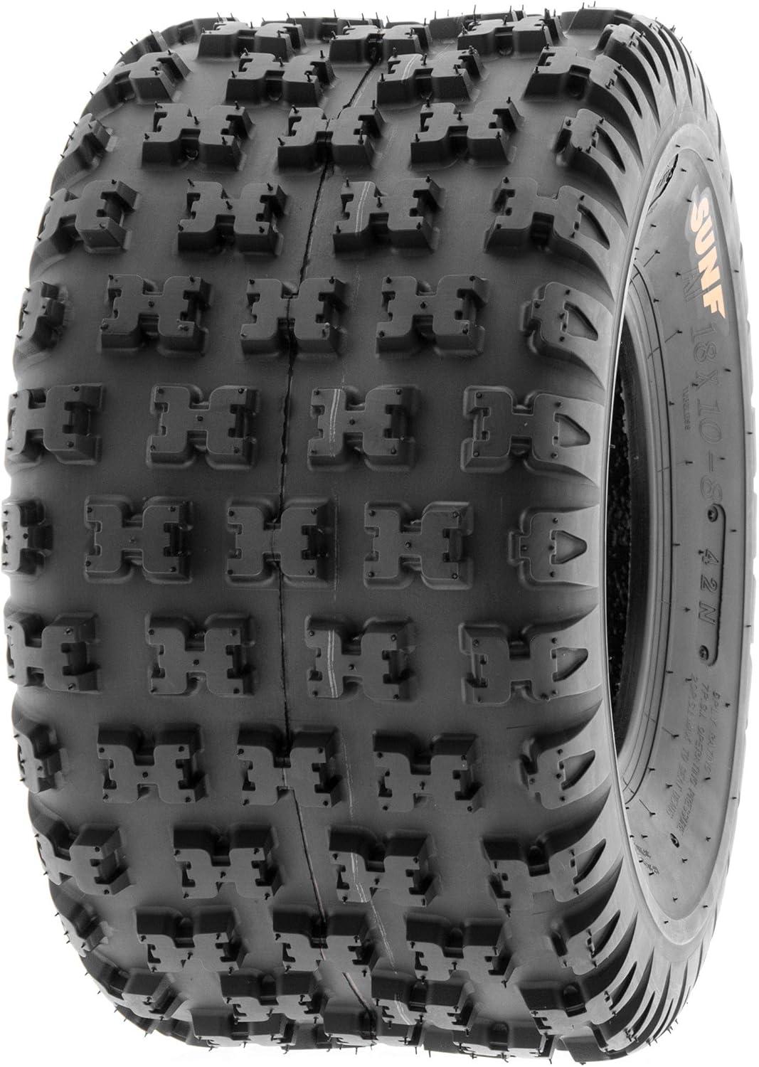 imageSunF 18x108 18x10x8 Knobby ATV UTV Tire 6 PR A031  SET of 4
