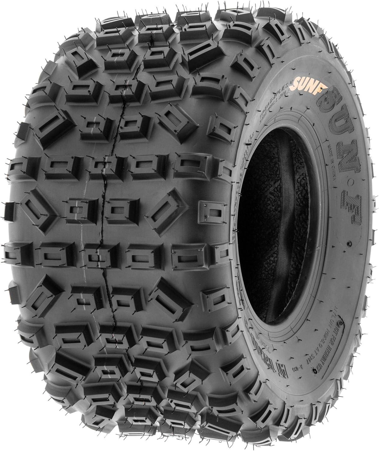 imageSunF 18x108 ATV UTV Tire 18x10x8 Knobby 6 PR A035  PAIR of 2