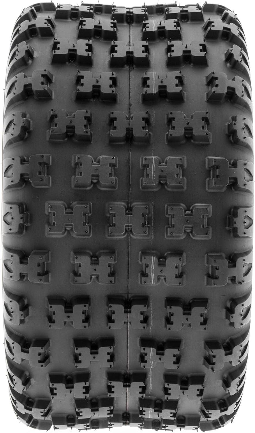 imageSunF 18x108 ATV UTV Tire 18x10x8 Knobby Tubeless 6 PR A031  PAIR of 2