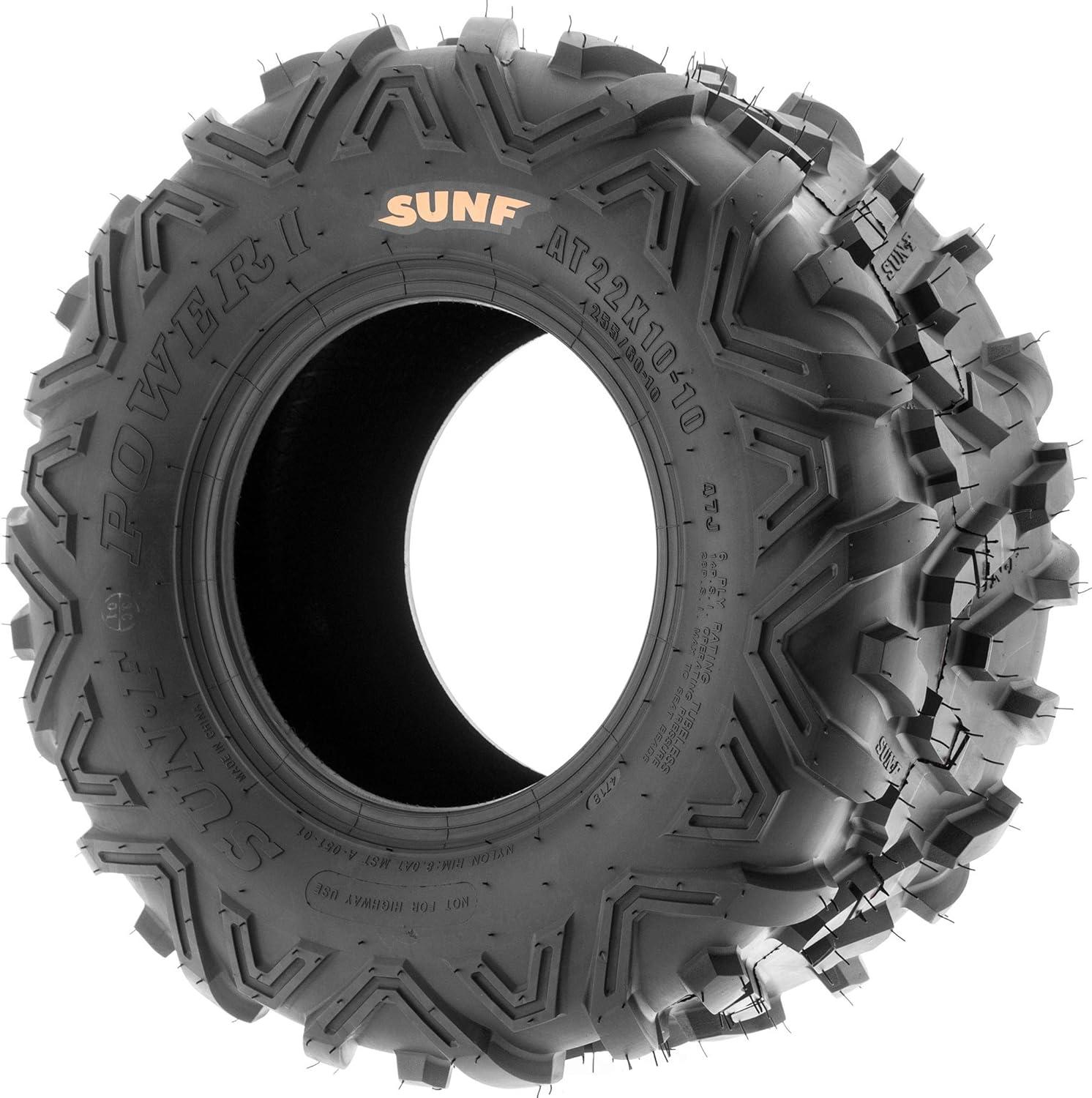 imageSunF 18x958 18x95x8 All Terrain Tire ATV UTV 6 PR Tubeless  A051 POWER II
