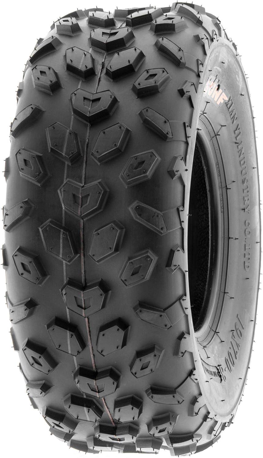 imageSunF 19x78 19x7x8 Light Weight ATV UTV Knobby Tire 6 PR Tubeless  A014