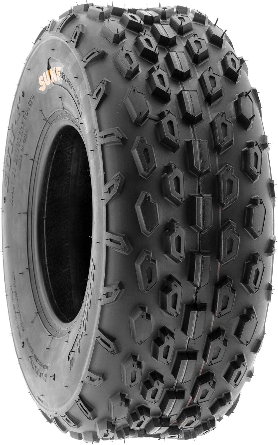 imageSunF 19x78 19x7x8 Light Weight ATV UTV Knobby Tire 6 PR Tubeless  A015