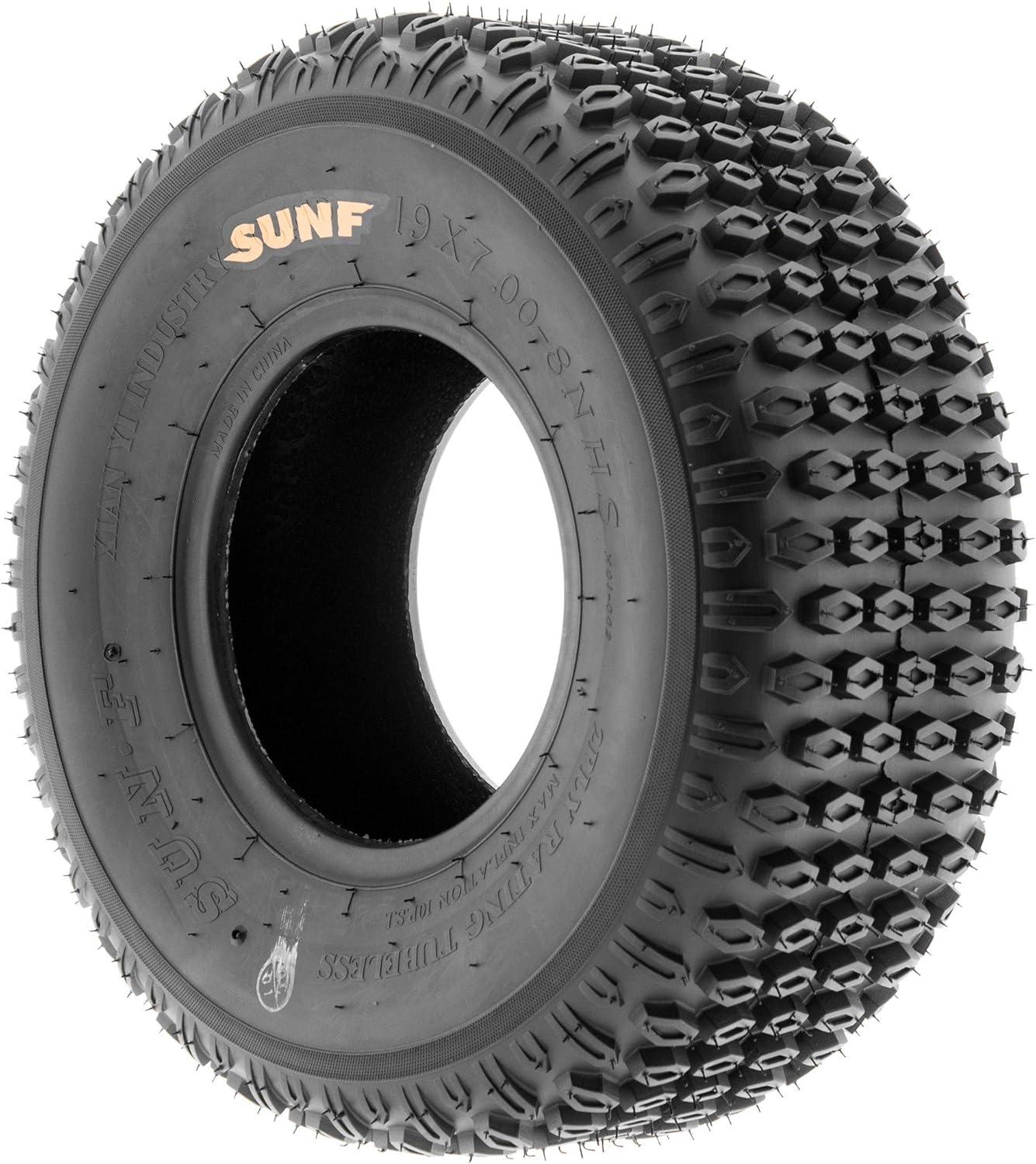 imageSunF 19x78 19x7x8 Tubeless 6 Ply Light Weight ATV UTV Tire A012