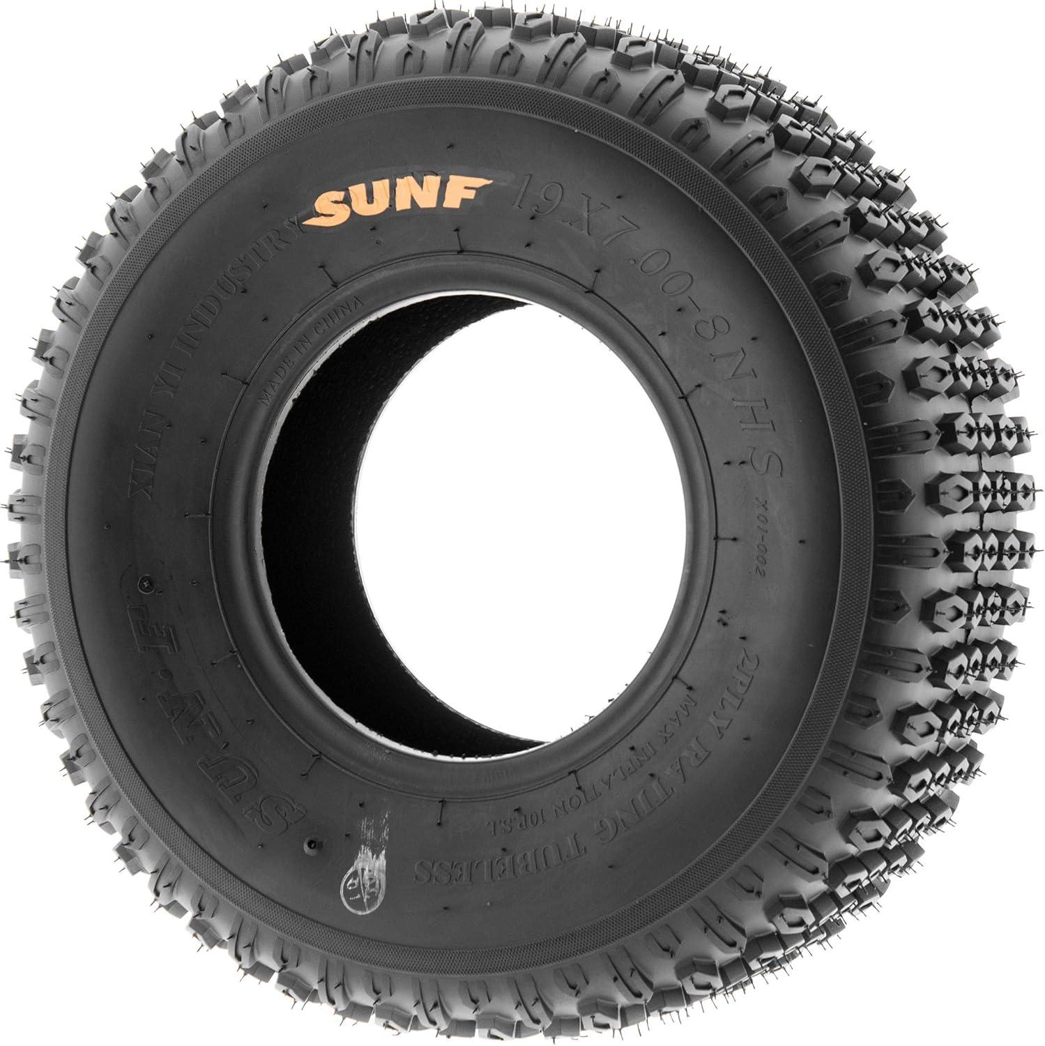 imageSunF 19x78 19x7x8 Tubeless 6 Ply Light Weight ATV UTV Tire A012