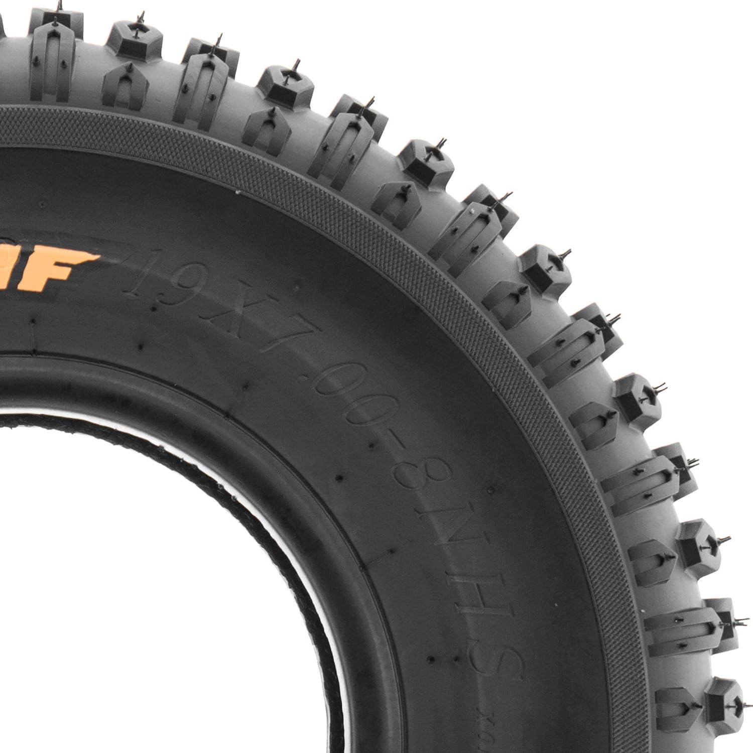 imageSunF 19x78 19x7x8 Tubeless 6 Ply Light Weight ATV UTV Tire A012
