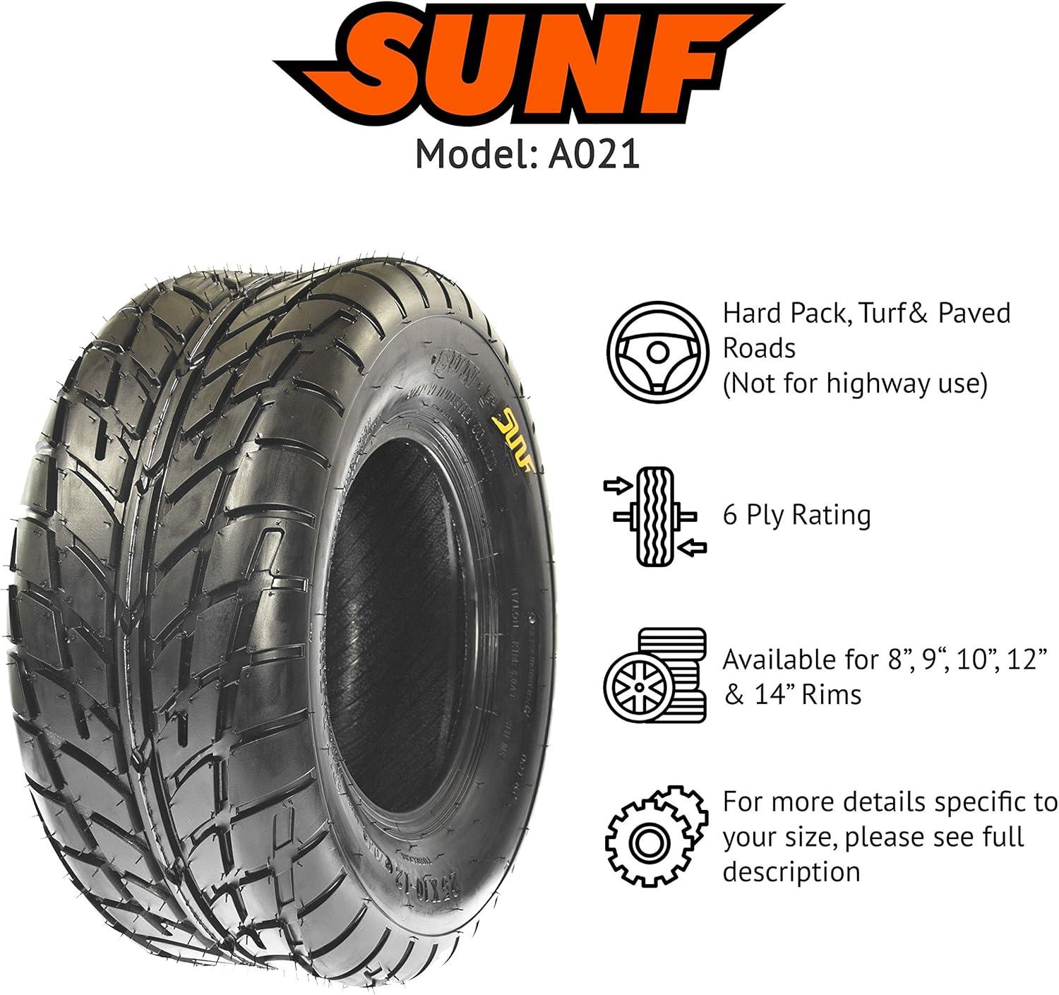 imageSunF 20x1010 20x10x10 Hardpack Race Sport ATV UTV Tire 6 PR A021  SET of 4