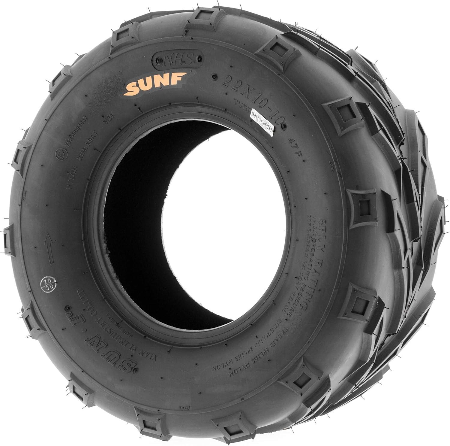 imageSunF 20x1010 ATV UTV Muddy Sandy Tire 20x10x10 Mud Sand 6 PR A004  PAIR of 2
