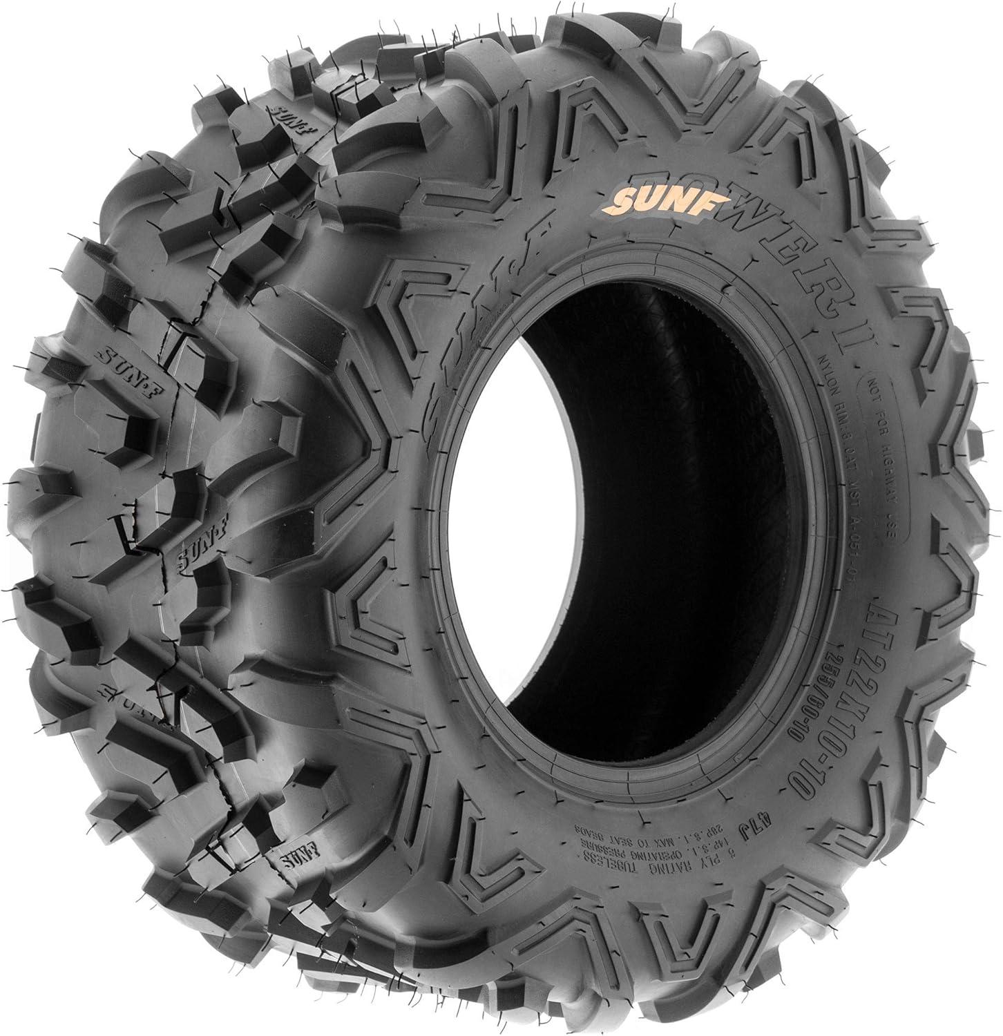 imageSunF 20x108 ATV UTV 20x10x8 All Terrain Tires 6 PR A051 POWER II  PAIR of 2