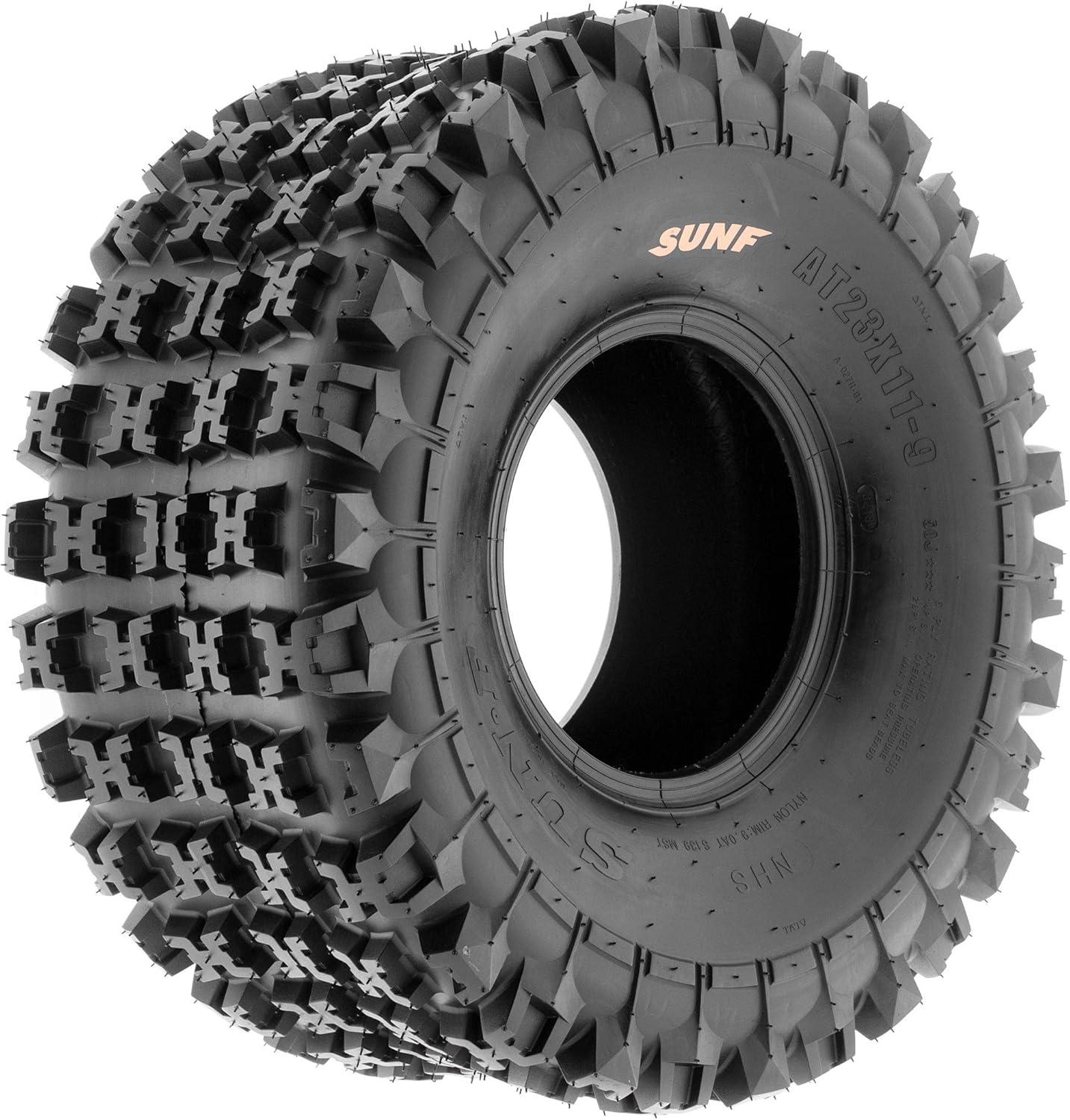 imageSunF 20x118 ATV UTV Knobby Tire 20x11x8 Sport Race 6 PR A027  PAIR of 2