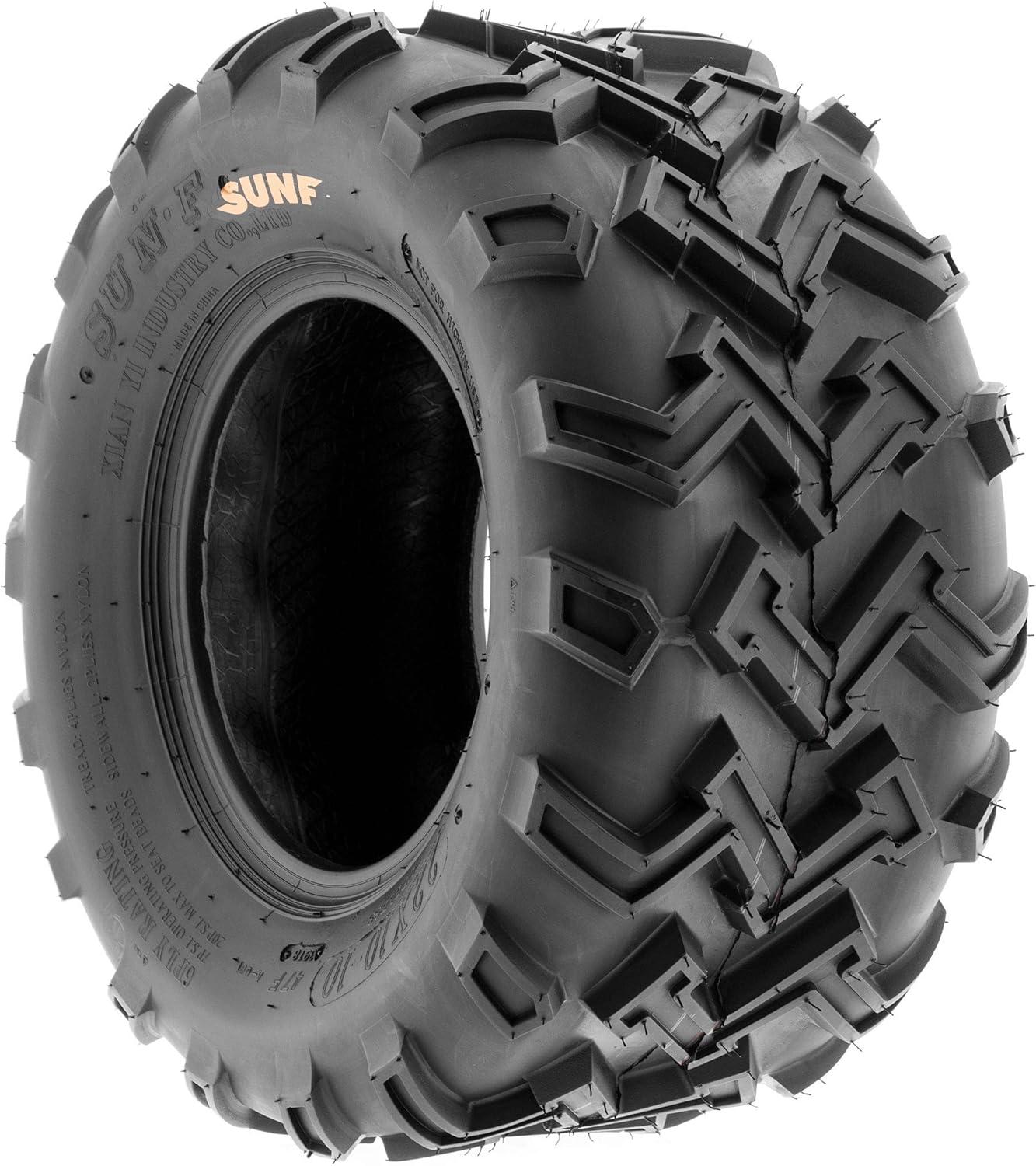 imageSunF 22x1010 OffRoad ATV Tires 6 Ply Set Pair of 222x1010