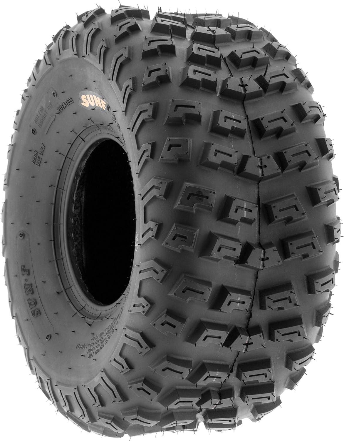 imageSunF 22x108 22x10x8 Knobby ATV UTV Tire 6 PR Tubeless  A030