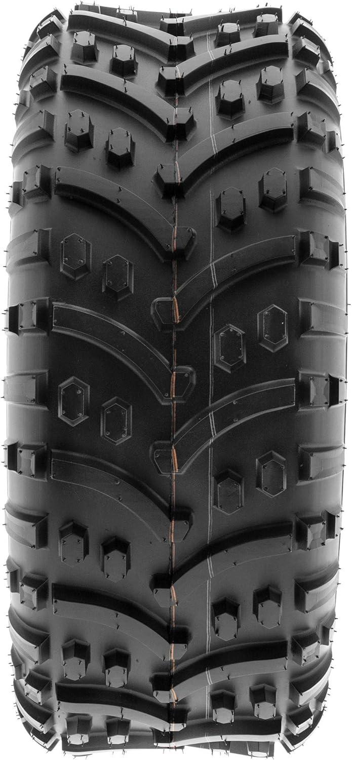 imageSunF 22x118 ATV UTV Tire 22x11x8 Knobby Tubeless PR A032  PAIR of 2