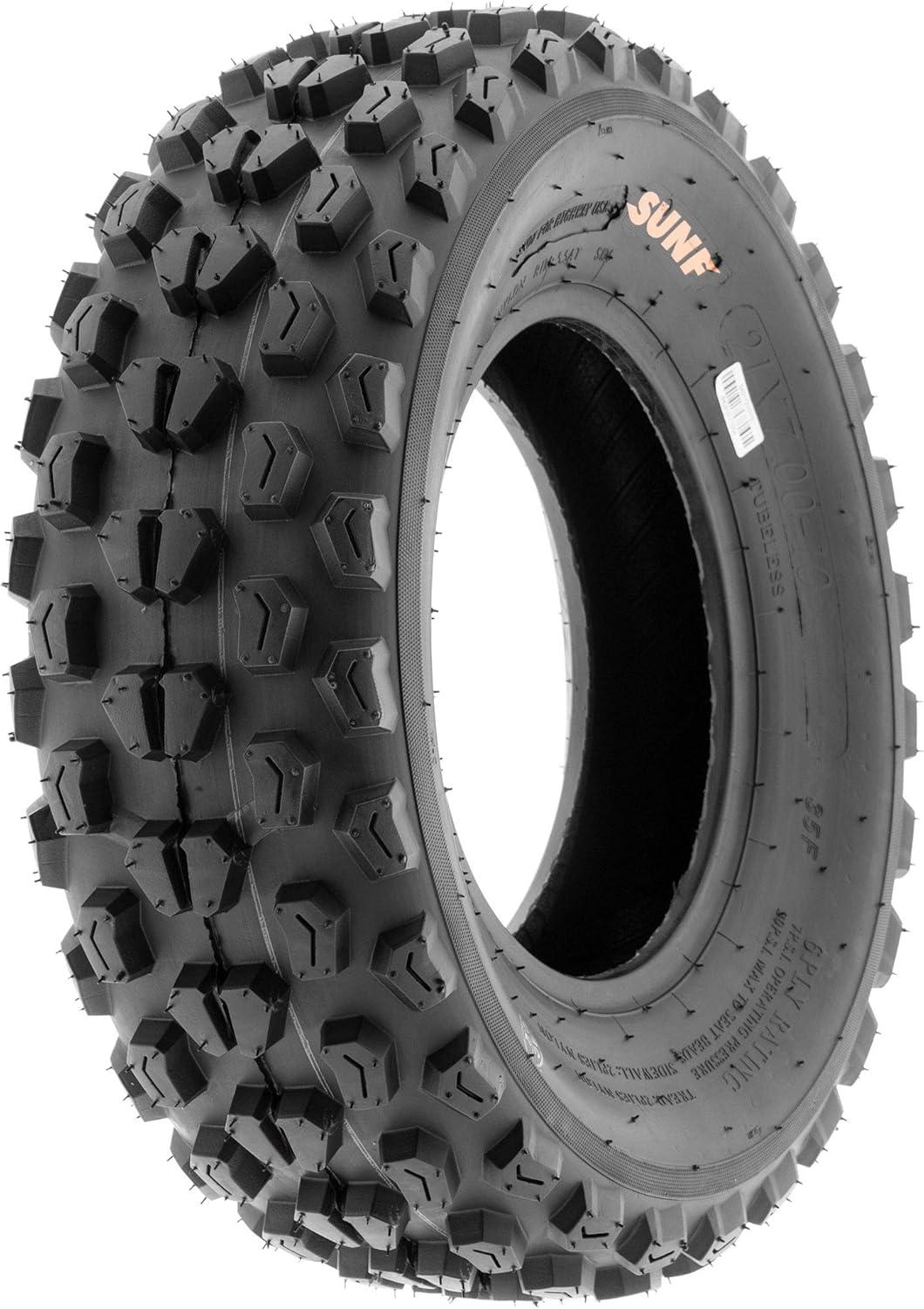 imageSunF 22x710 ATV UTV Knobby Tire 22x7x10 Replacement 6 PR A017  PAIR of 2