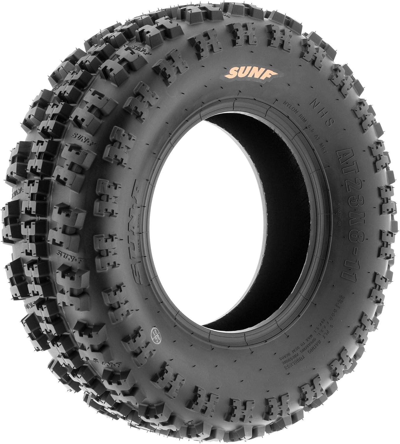 imageSunF 22x710 ATV UTV Knobby Tire 22x7x10 Sport Race 6 PR A027  PAIR of 2