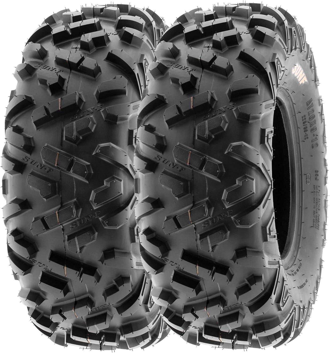 imageSunF 22x711 22x109 All Terrain Tires ATV UTV 6 PR POWER II A051  BUNDLE