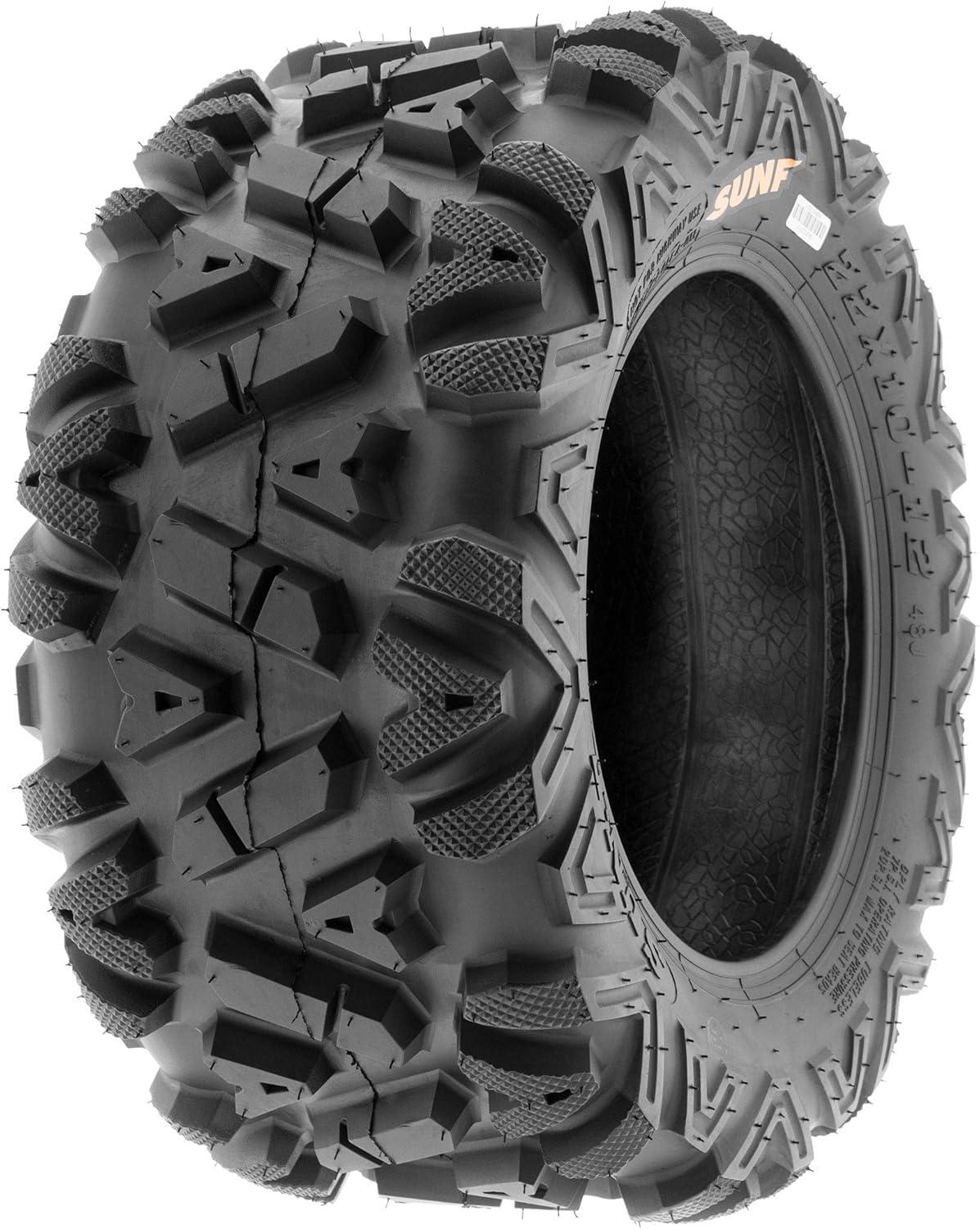 imageSunF 24x1012 ATV UTV 24x10x12 All Terrain Tires 6 PR A033 POWER I  PAIR of 2