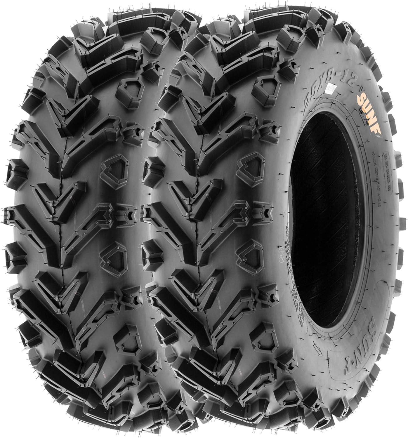 imageSunF 24x812 24x1012 Mud Hardpack ATV UTV Muddy Tire 6 PR A041  BUNDLE