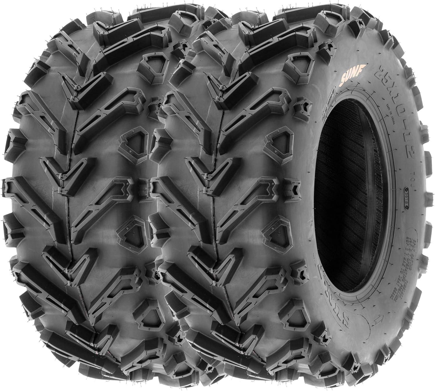 imageSunF 24x812 24x1012 Mud Hardpack ATV UTV Muddy Tire 6 PR A041  BUNDLE