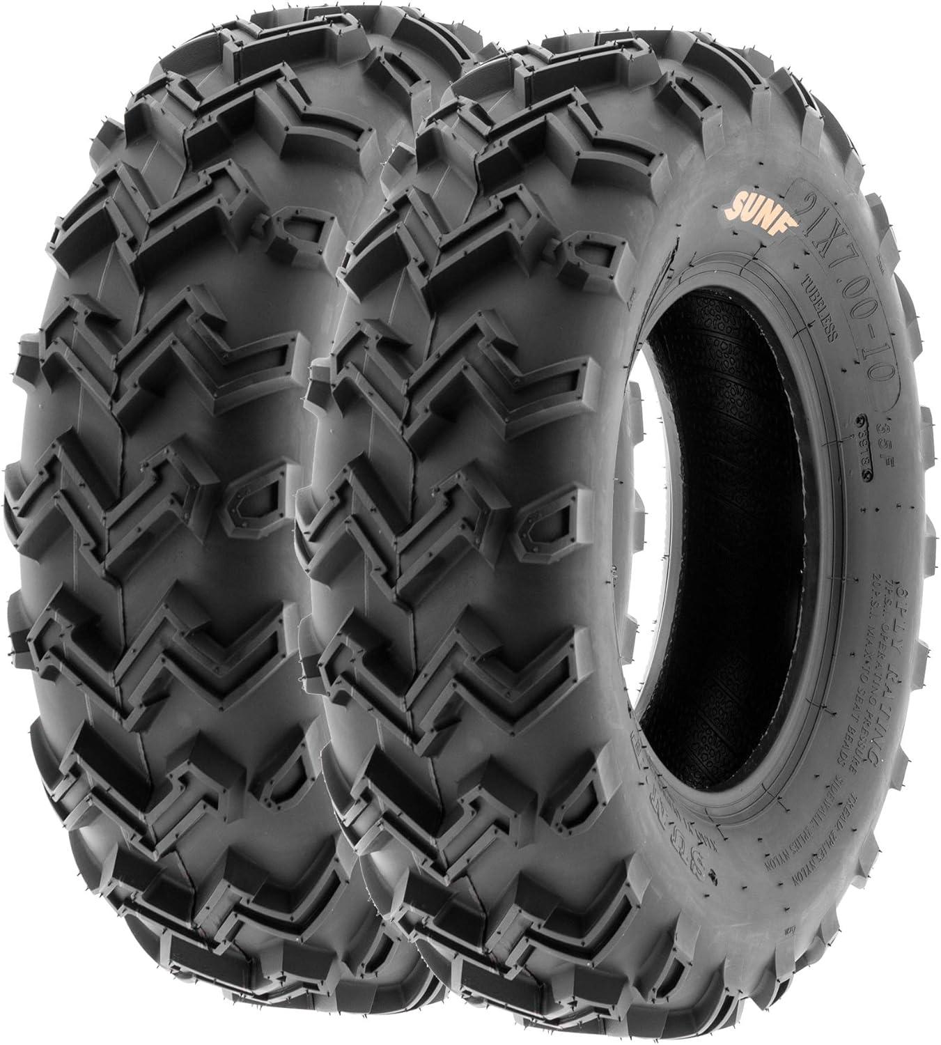 imageSunF 24x812 24x1110 Mud Sand ATV UTV Muddy Sandy Tire 6 PR A001  BUNDLE