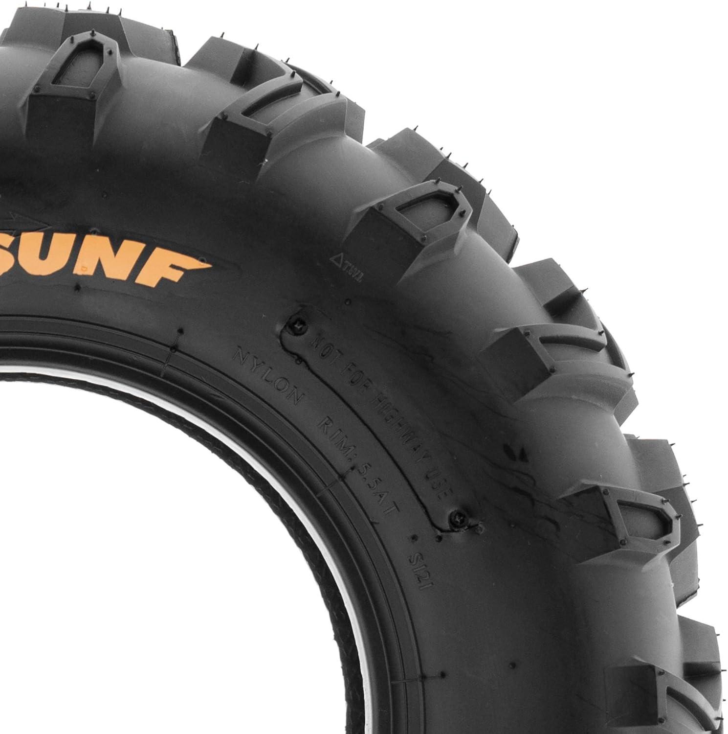 imageSunF 24x812 24x8x12 Mud Sand ATV UTV Muddy Sandy Tire 6 PR Tubeless  A001