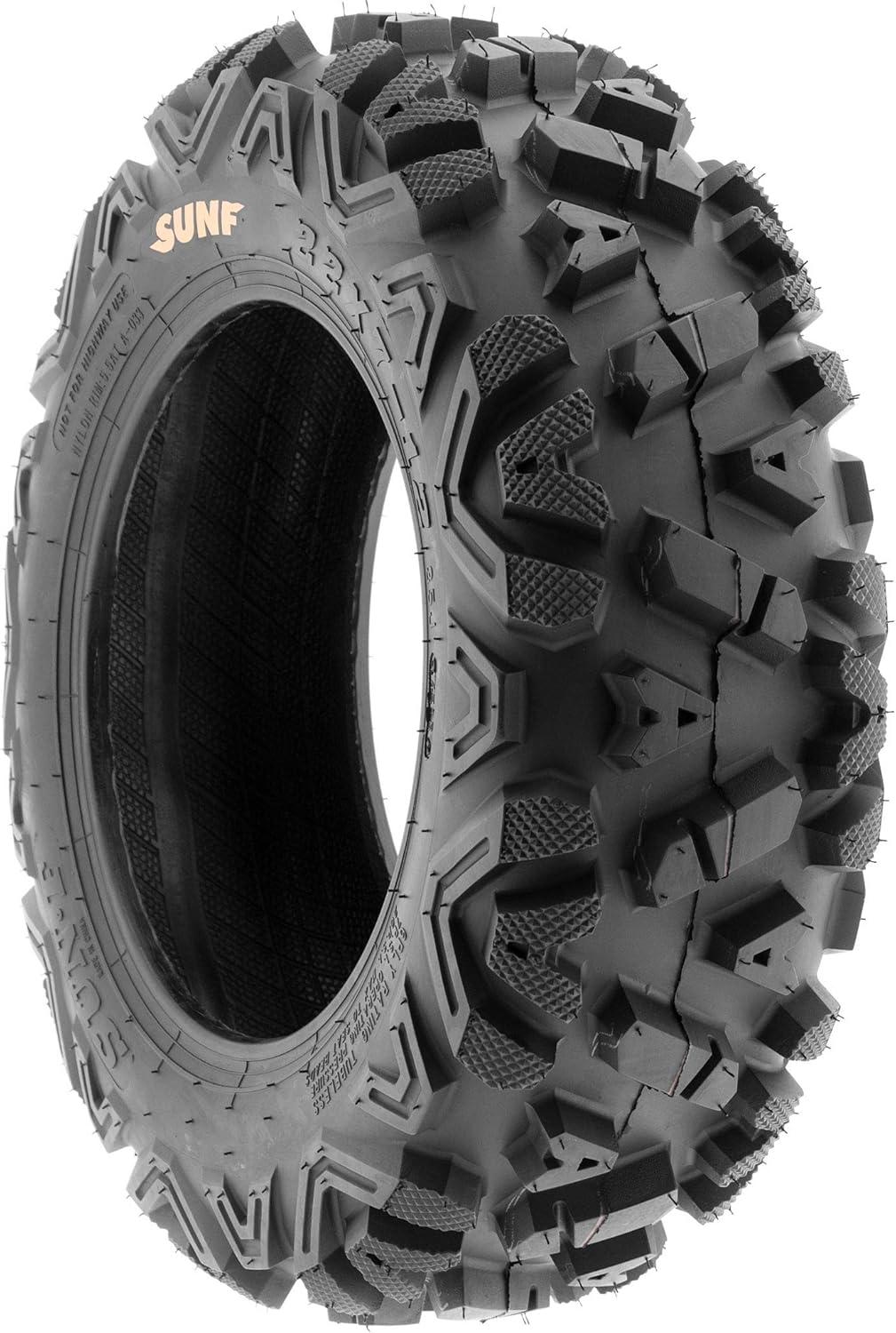imageSunF 25x1012 ATV UTV 25x10x12 All Terrain Tires 6 PR A033 POWER I  PAIR of 225x1012