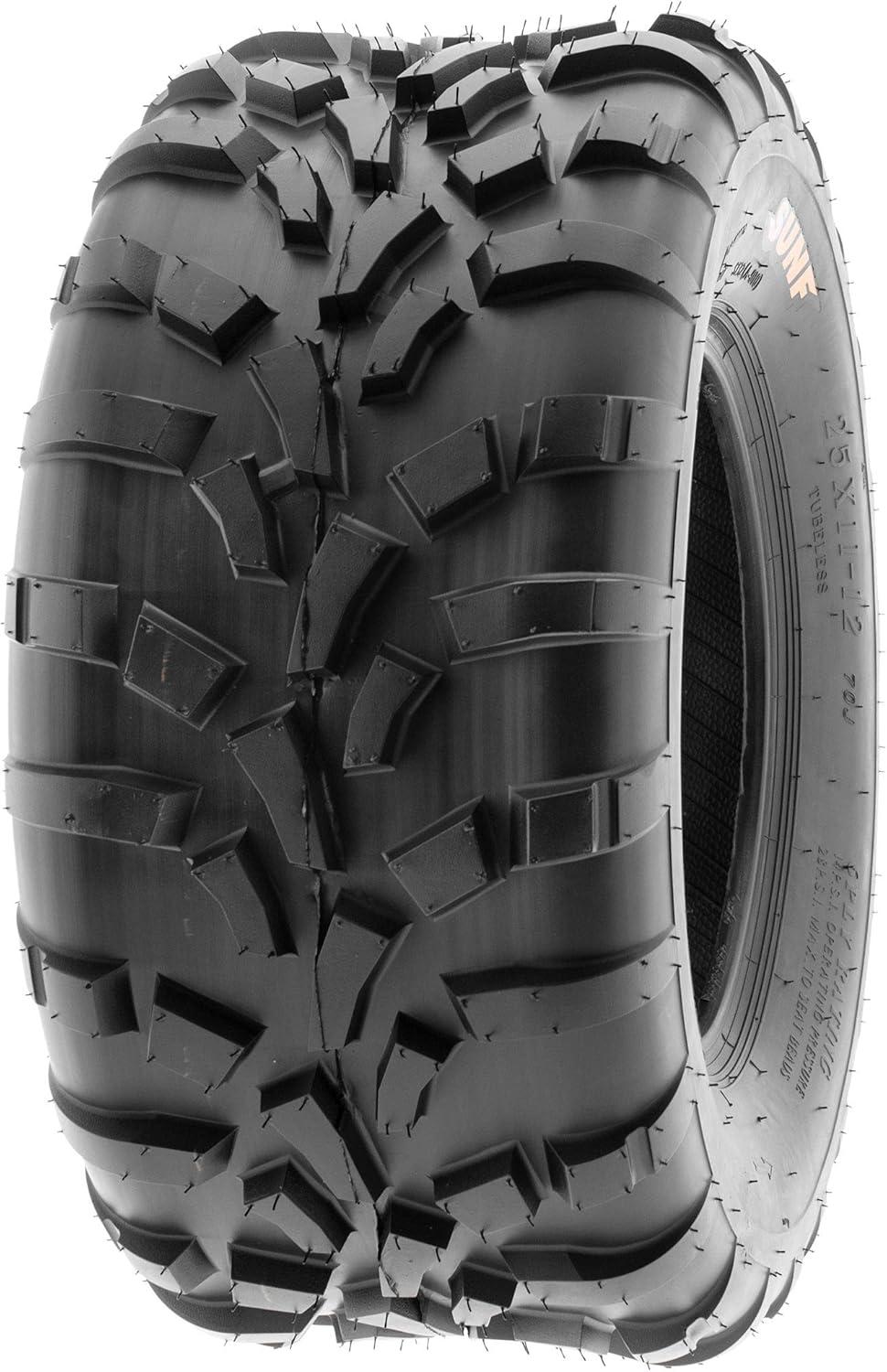 imageSunF 25x1110 ATV UTV Tire 25x11x10 Race Trail Sport 6 PR A010  PAIR of 2
