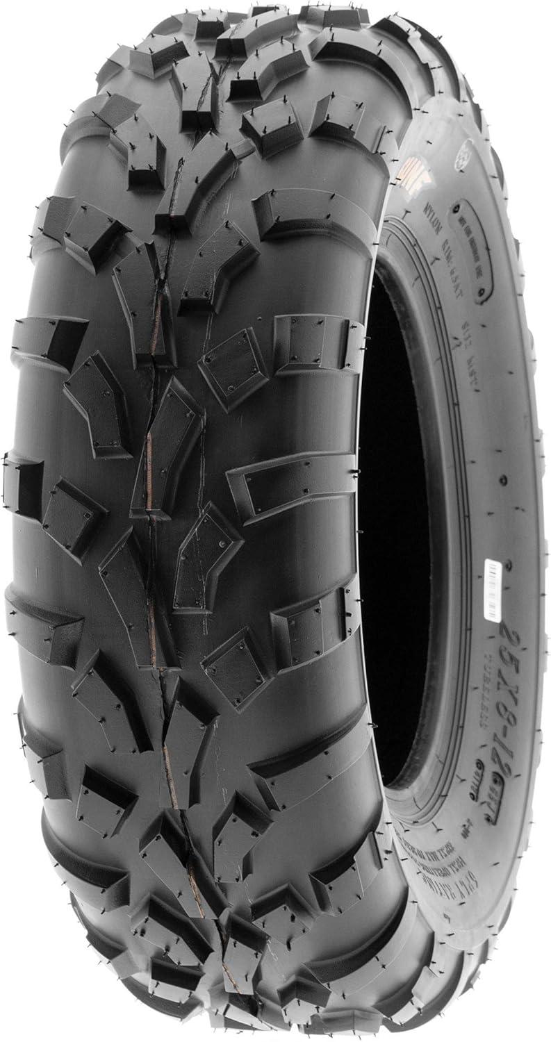 imageSunF 25x1112 25x11x12 ATVUTV OffRoad Tire 6PR Directional Knobby Tread  A01025x812