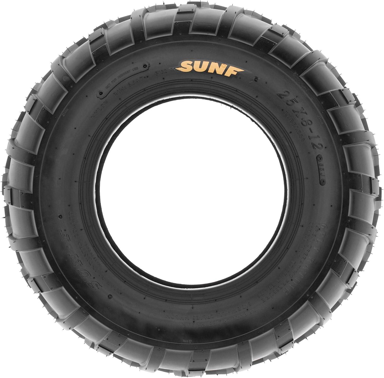 imageSunF 25x1112 25x11x12 ATVUTV OffRoad Tire 6PR Directional Knobby Tread  A01025x812