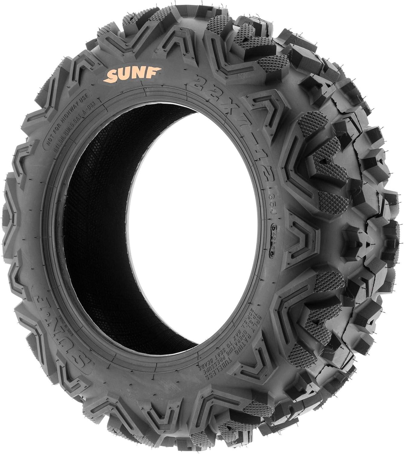 imageSunF 25x1112 ATV UTV 25x11x12 All Terrain Tires 6 PR A033 POWER I  PAIR of 2