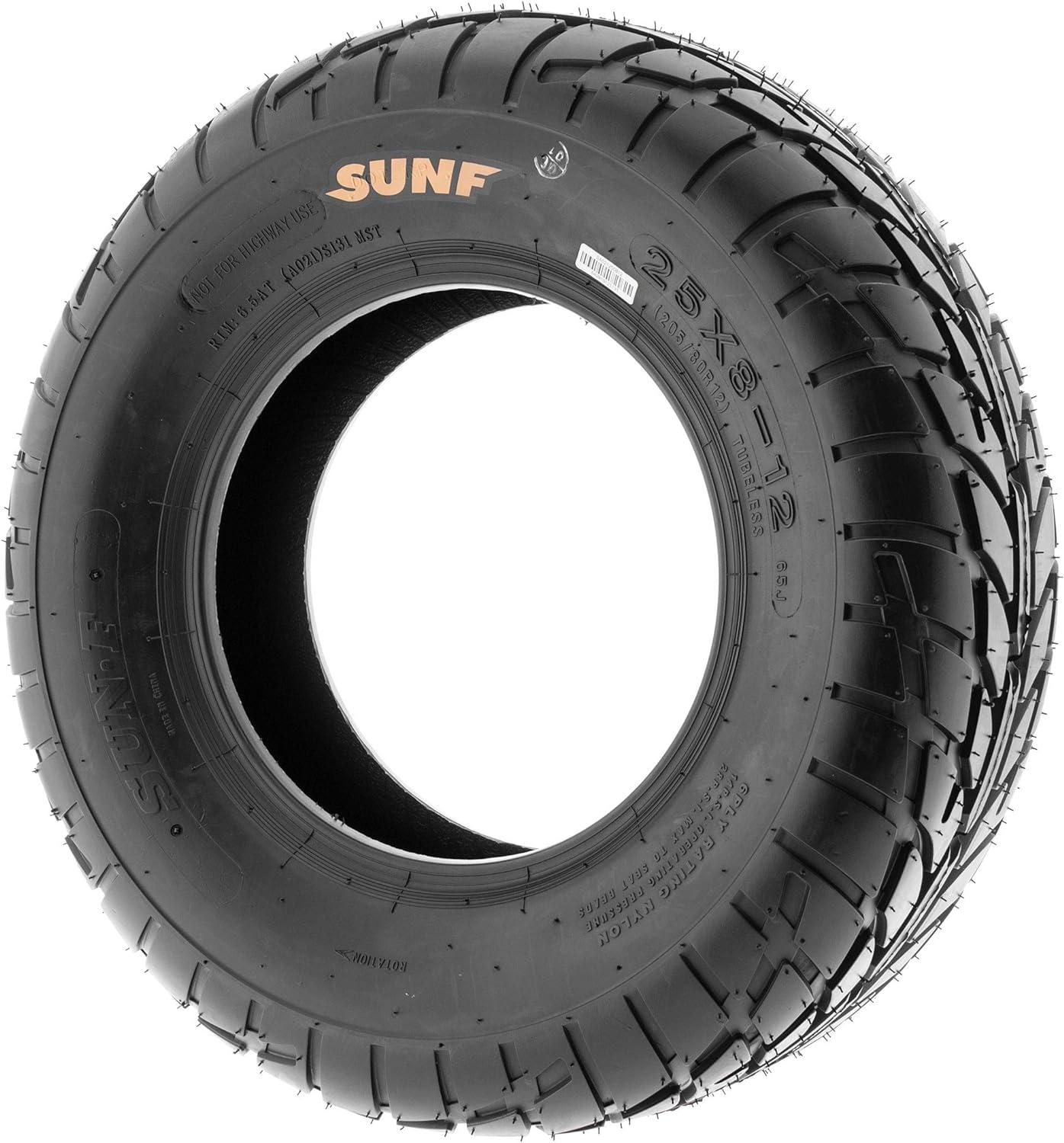 imageSunF 25x812 25x8x12 Hardpack Race Sport ATV UTV Tire 6 PR A021  SET of 4