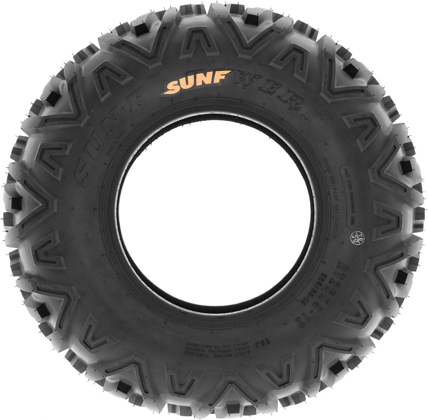 imageSunF 26x1112 26x11x12 All Terrain Tires ATV UTV 6 PR Tubeless  A051 POWER II