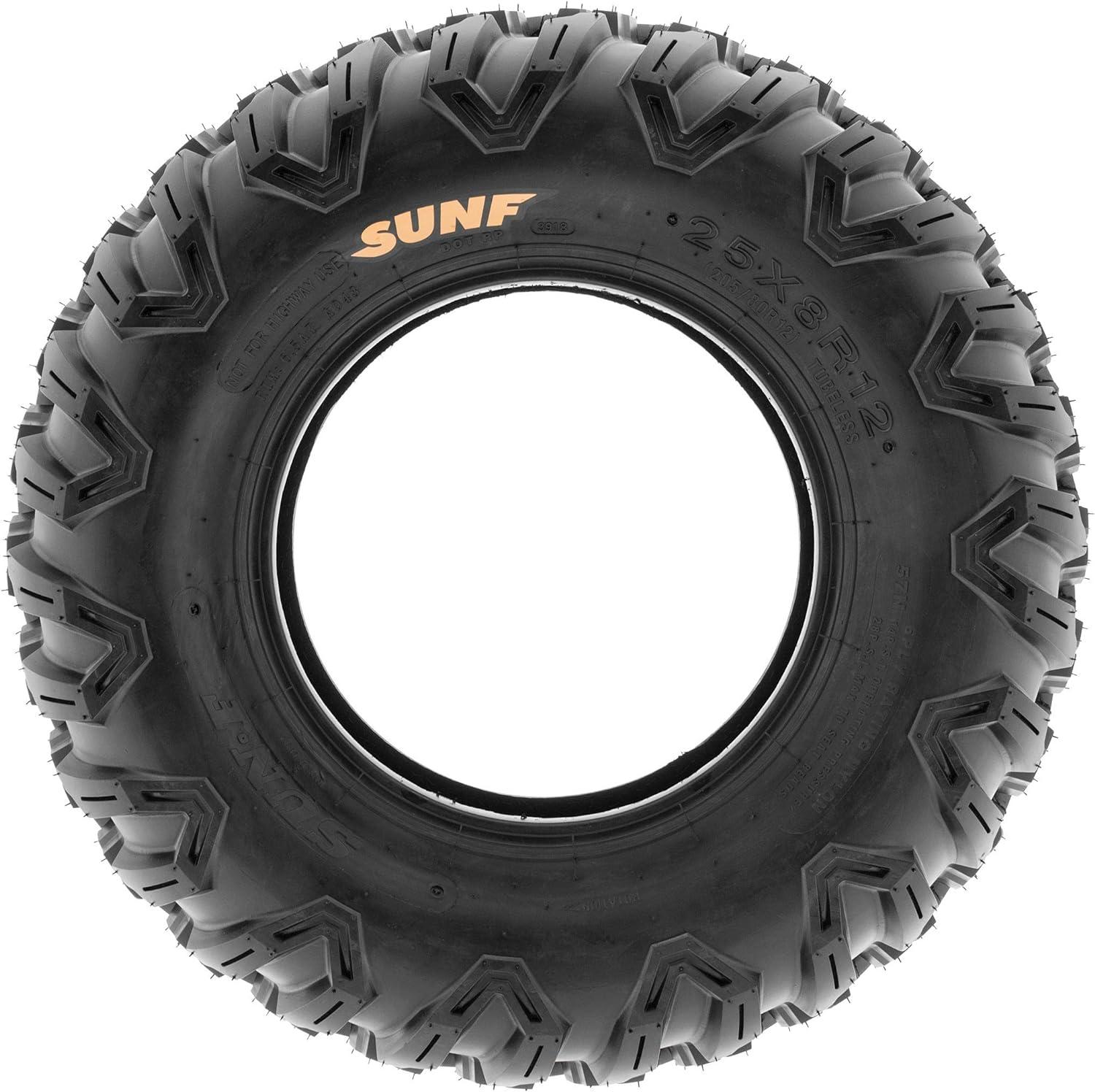imageSunF 26x11R12 26x11x12 Loose Over Hardpack ATV UTV Tire 6 PR Tubeless  A043