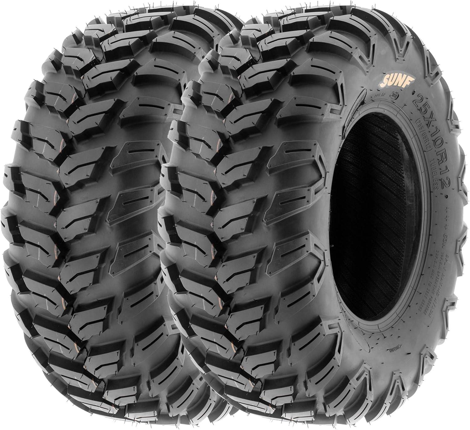 imageSunF 26x9R12 26x11R12 Loose Over Hardpack ATV UTV Tire 6 PR A043  BUNDLE