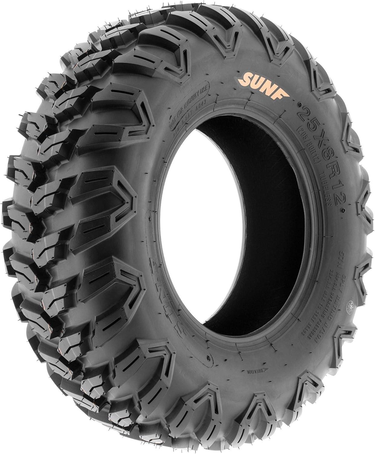 imageSunF 26x9R12 26x11R12 Loose Over Hardpack ATV UTV Tire 6 PR A043  BUNDLE
