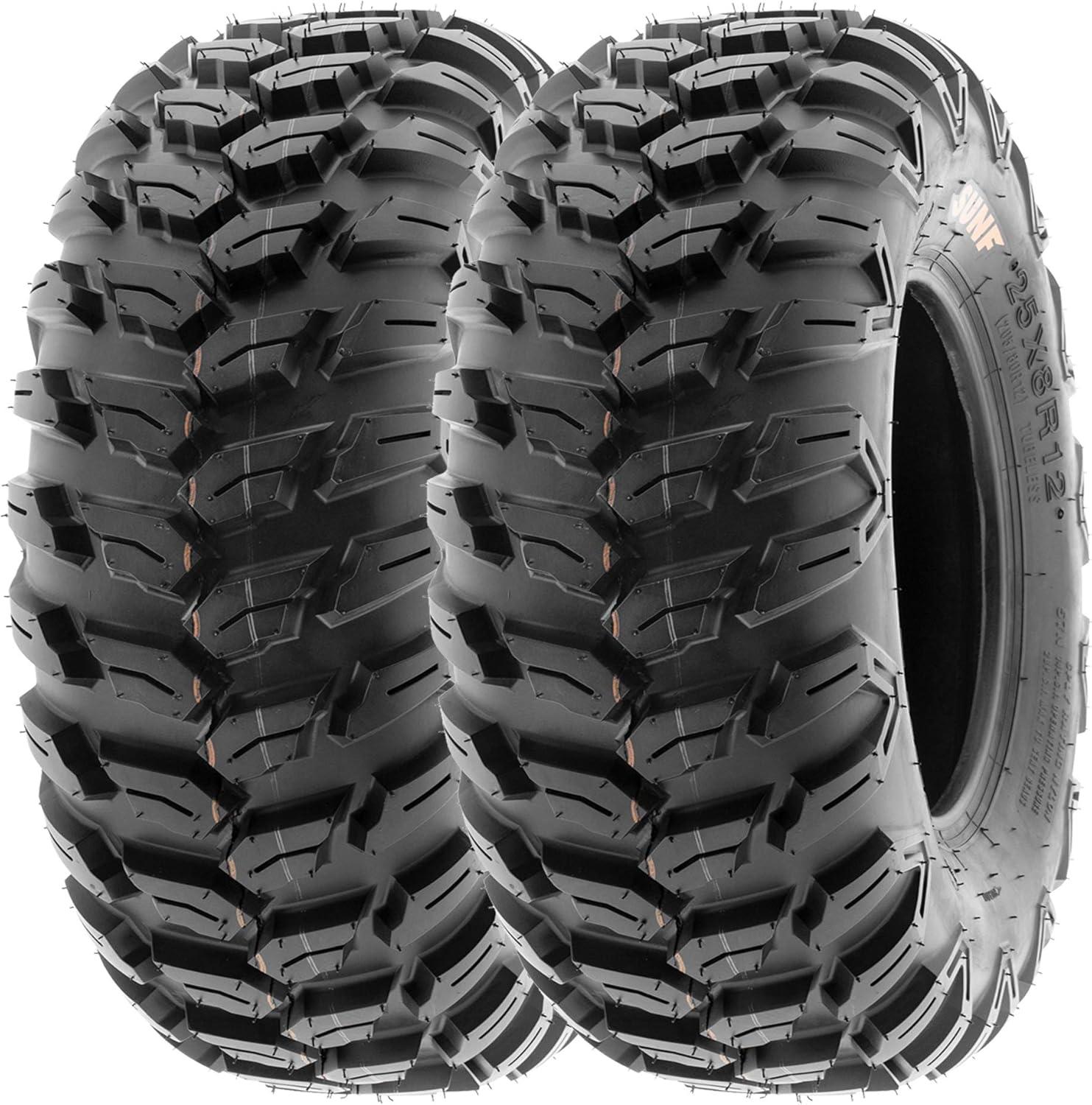 imageSunF 26x9R12 26x11R12 Loose Over Hardpack ATV UTV Tire 6 PR A043  BUNDLE