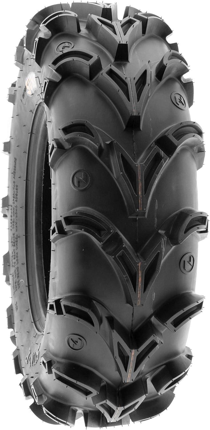 imageSunF 27x1012 ATV UTV Muddy Tire 27x10x12 Mud vshape 6 PR A050  PAIR of 2