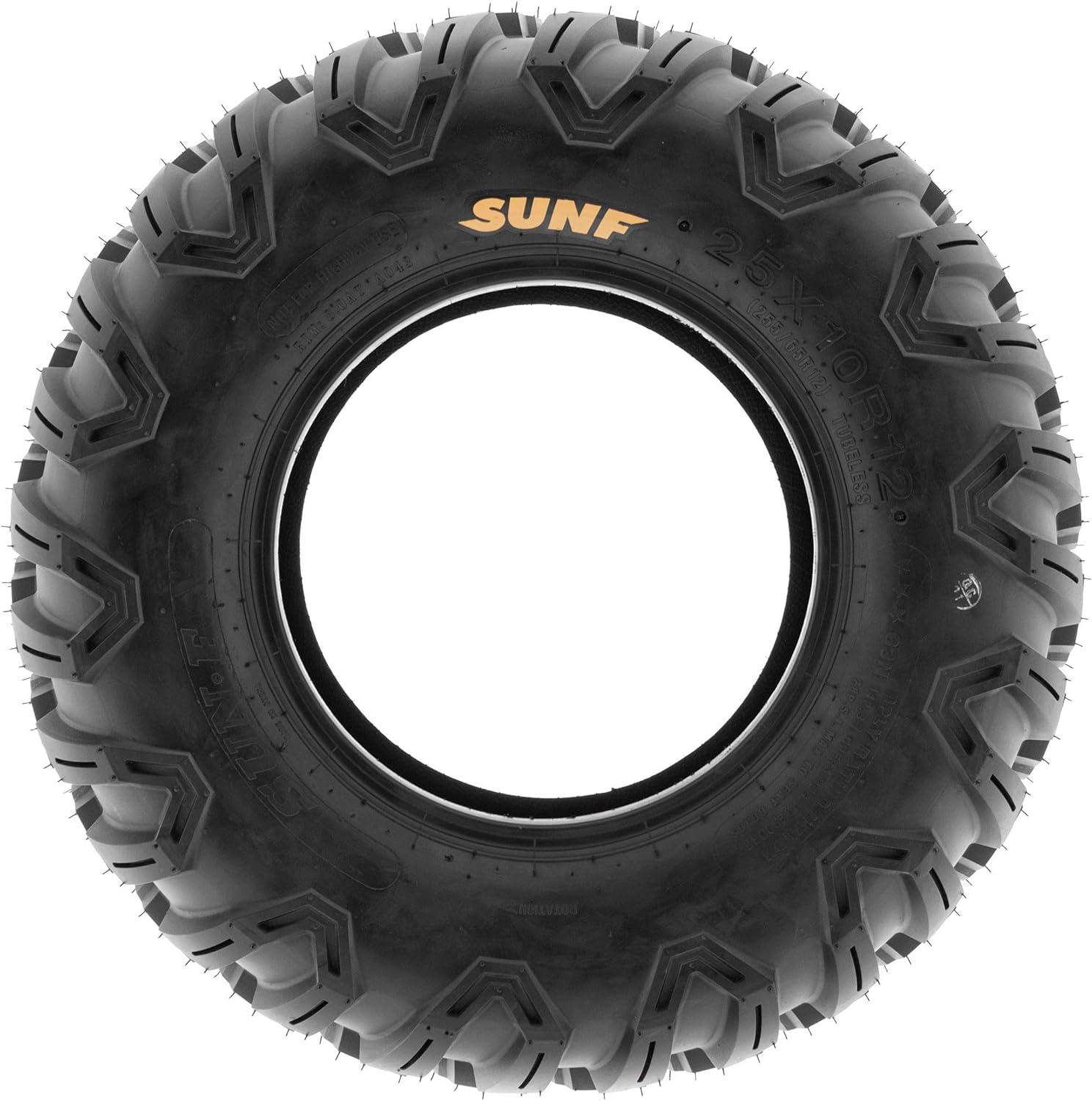 imageSunF 27x11R12 27x11x12 Loose Over Hardpack ATV UTV Tire 6 PR Tubeless  A043