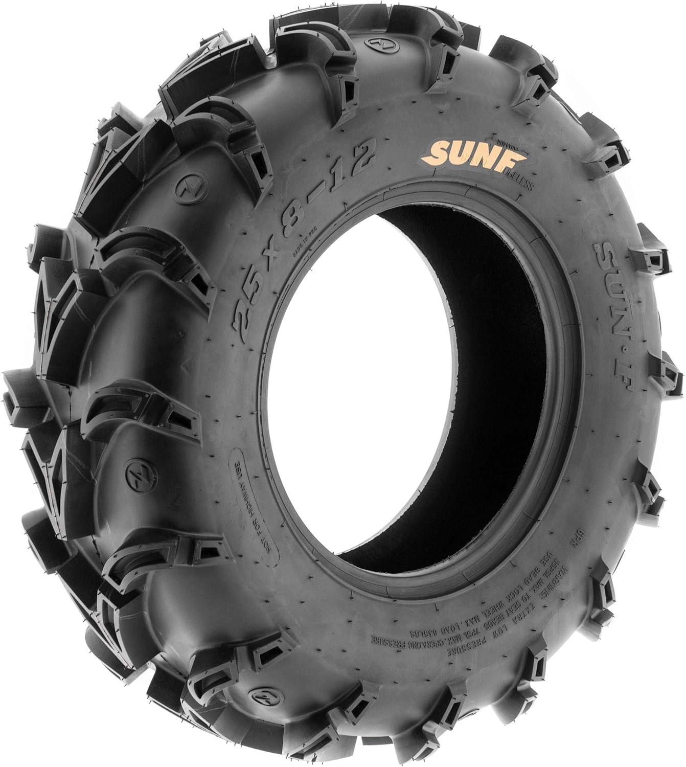 imageSunF 28x1012 28x10x12 Mud vshape ATV UTV Muddy Tire 6 PR A050  SET of 4