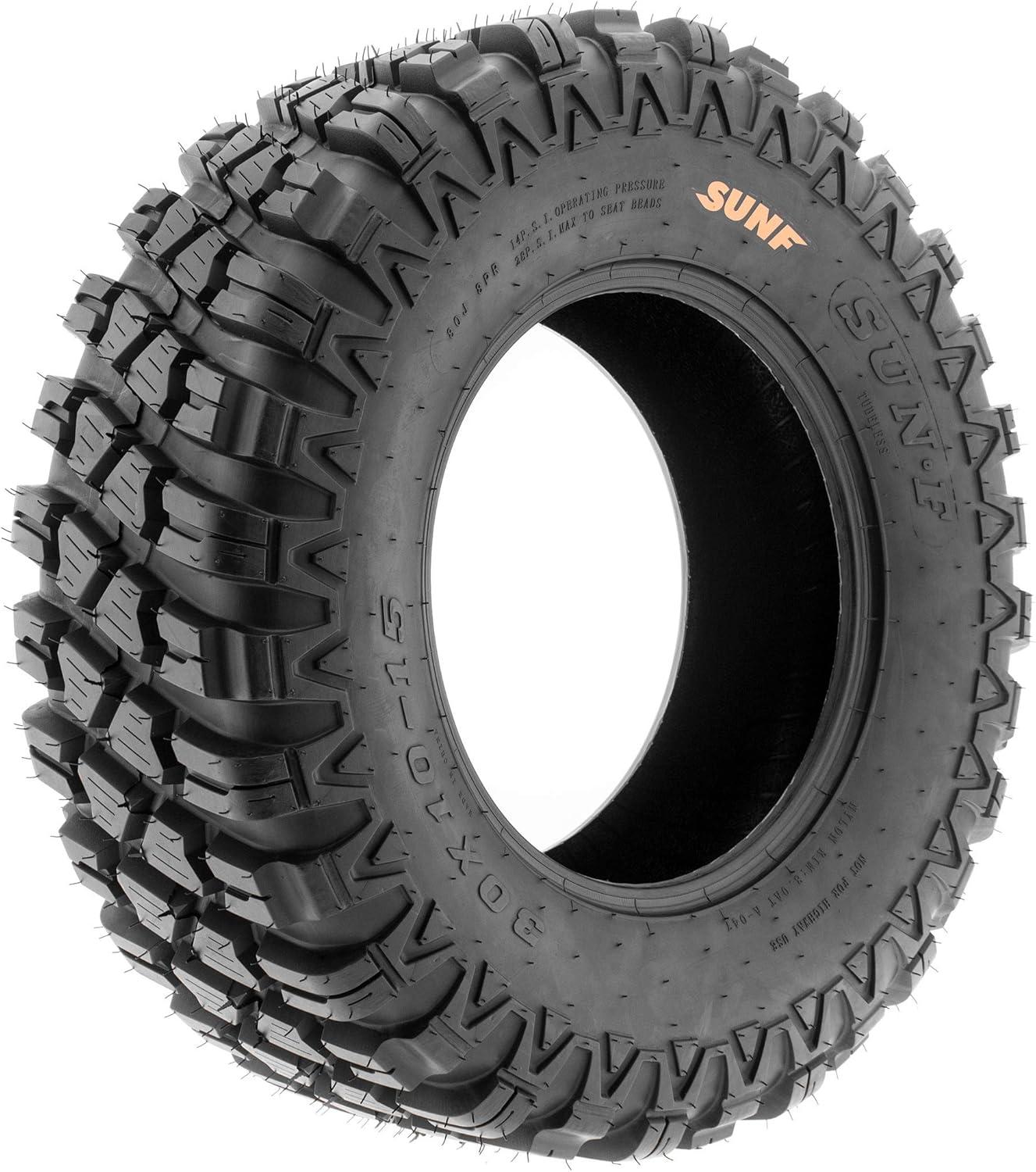 imageSunF 30x1015 30x10x15 Loose Over Hardpack ATV UTV Tire 8 PR A047  SET of 4