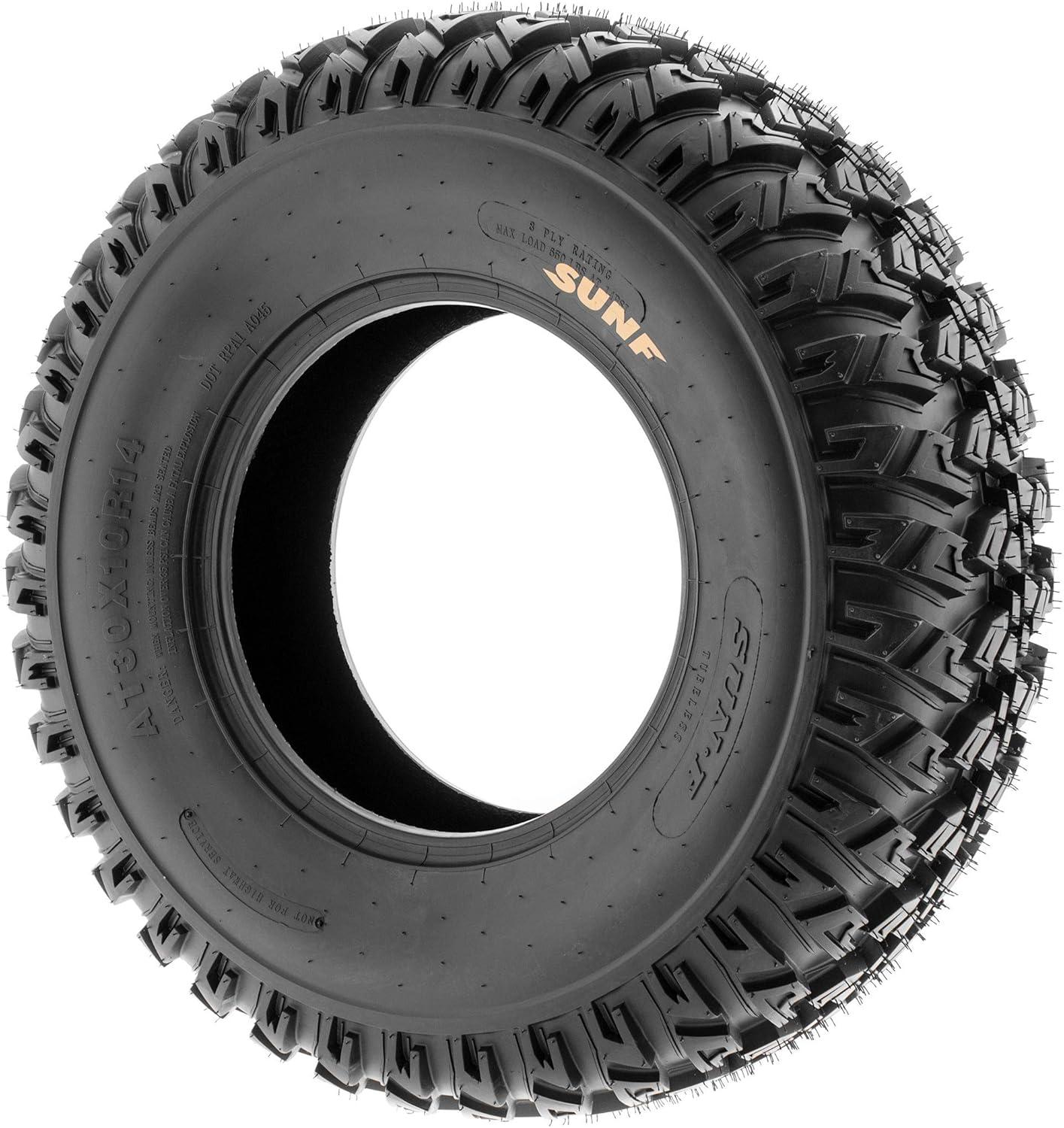 imageSunF 30x10R14 30x10x14 Loose Over Hardpack ATV UTV Tire 8 PR Tubeless  A045