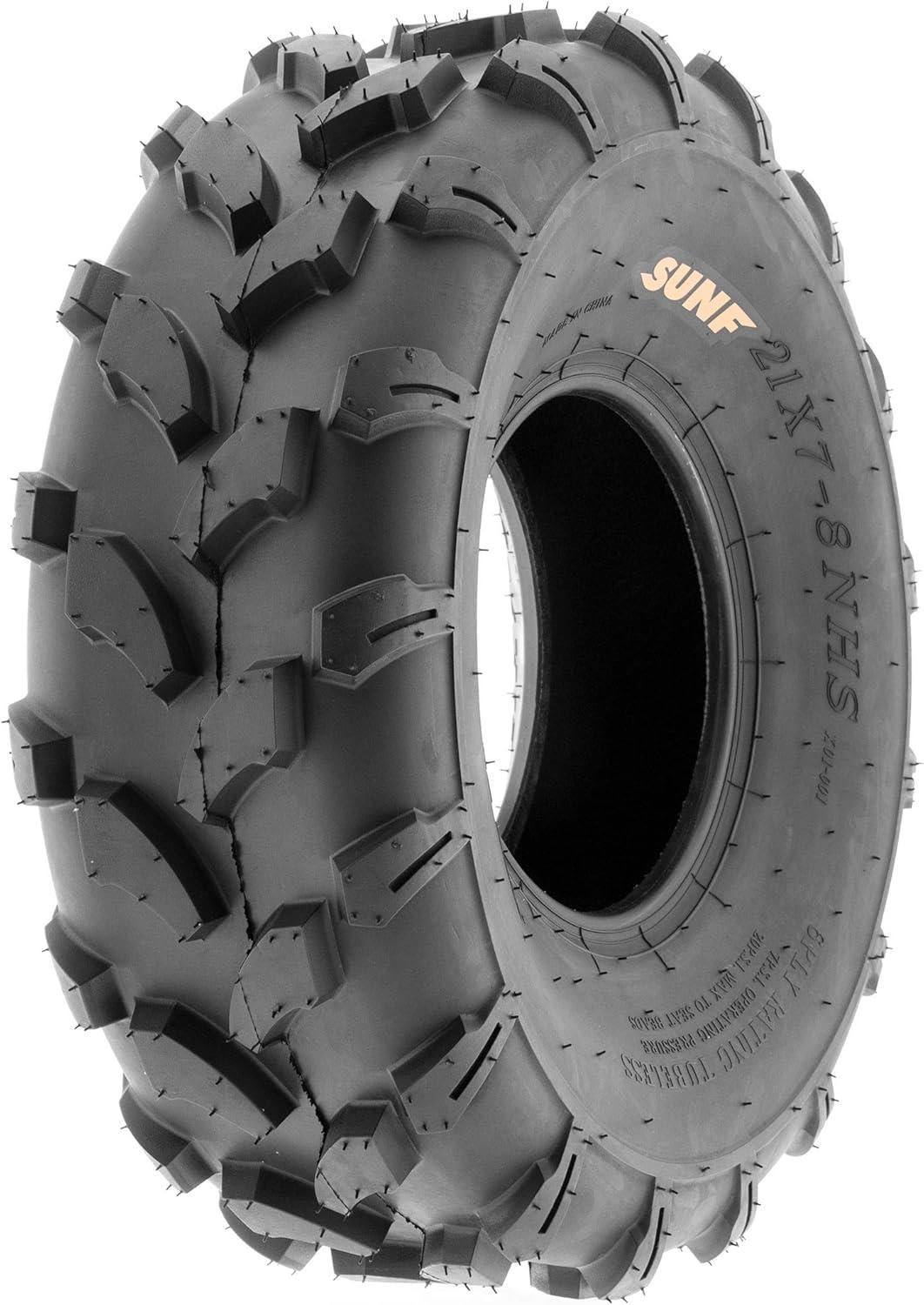 imageSunF A003 ATVUTVLawnMowers OffRoad Tires 18x958 6 ply Utility Cart Turf Tires set of 219x78