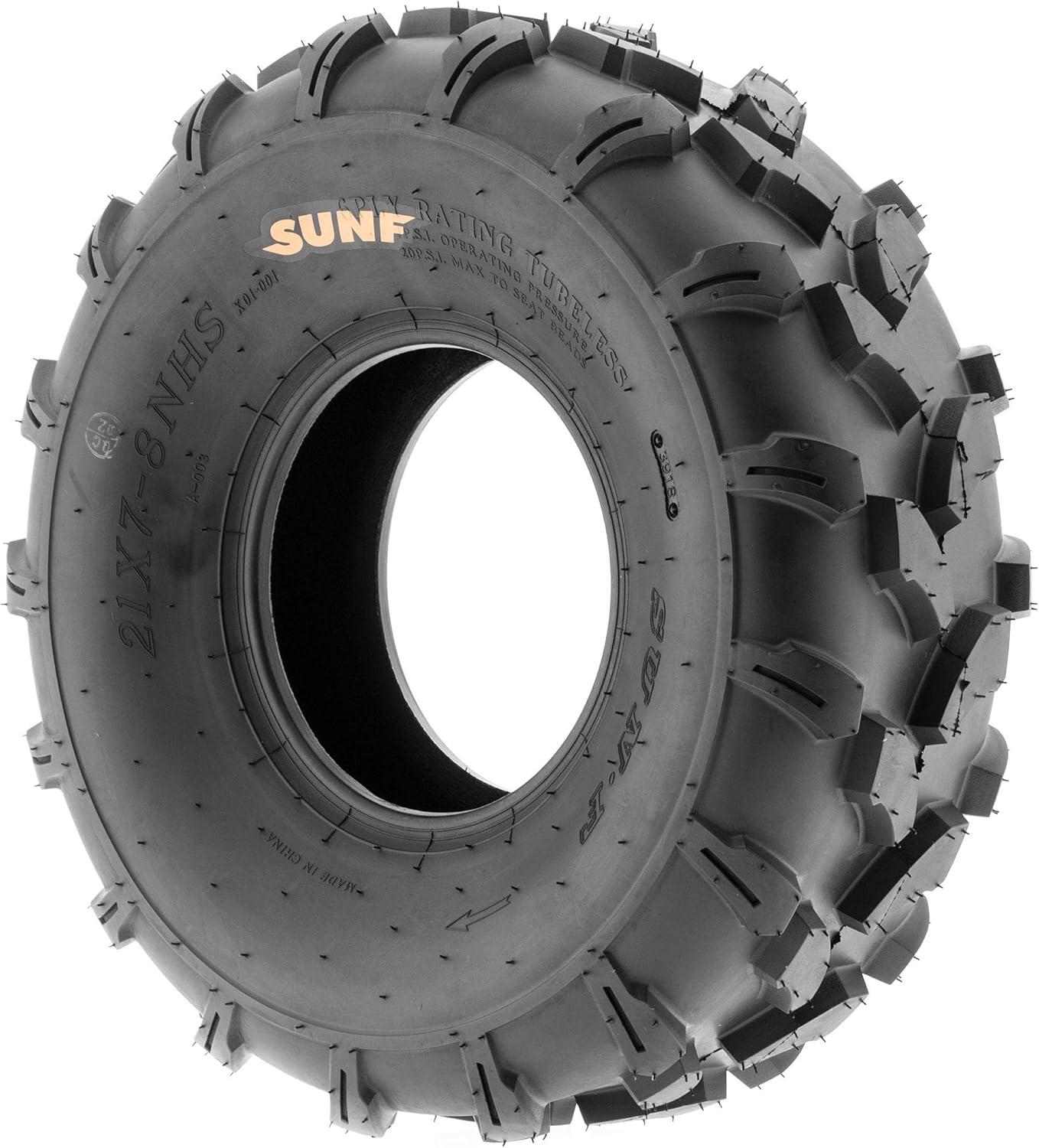 imageSunF A003 ATVUTVLawnMowers OffRoad Tires 18x958 6 ply Utility Cart Turf Tires set of 219x78
