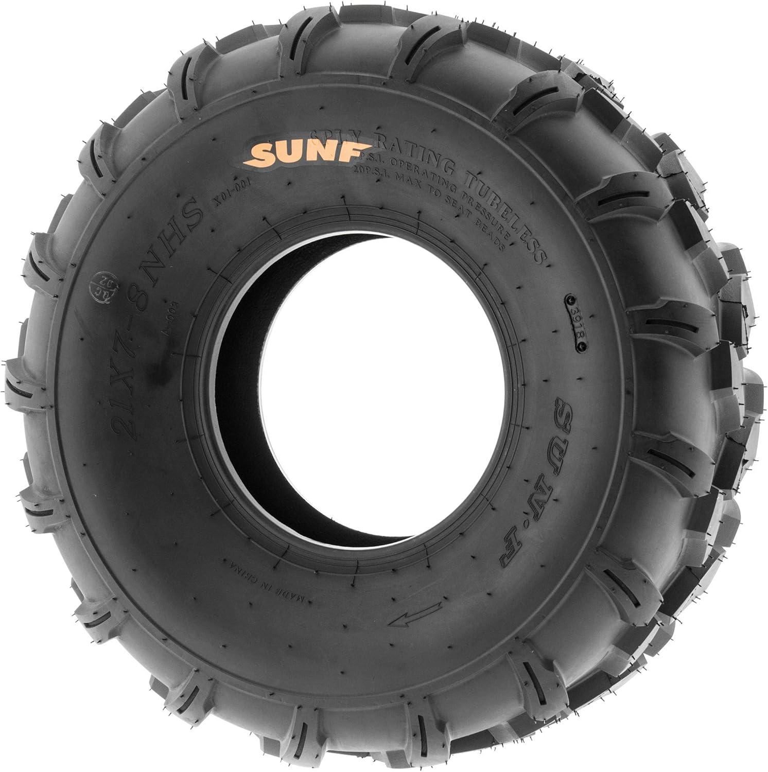 imageSunF A003 ATVUTVLawnMowers OffRoad Tires 18x958 6 ply Utility Cart Turf Tires set of 219x78