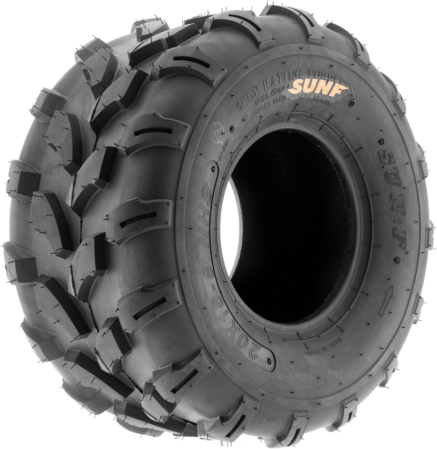 imageSunF A003 ATVUTVLawnMowers OffRoad Tires 18x958 6 ply Utility Cart Turf Tires set of 219x958