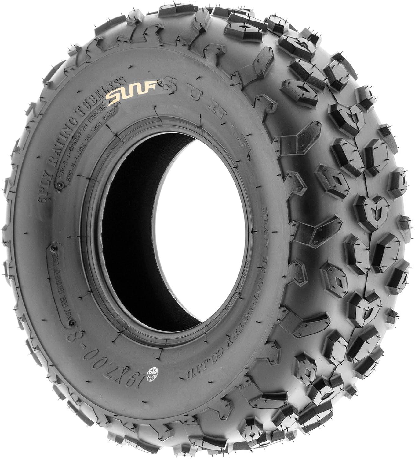 imageSunF A014 XCSport ATV ampamp Go Kart 145706 14x66 Knobby Tires 6 PR Tubeless Pair of 219x78